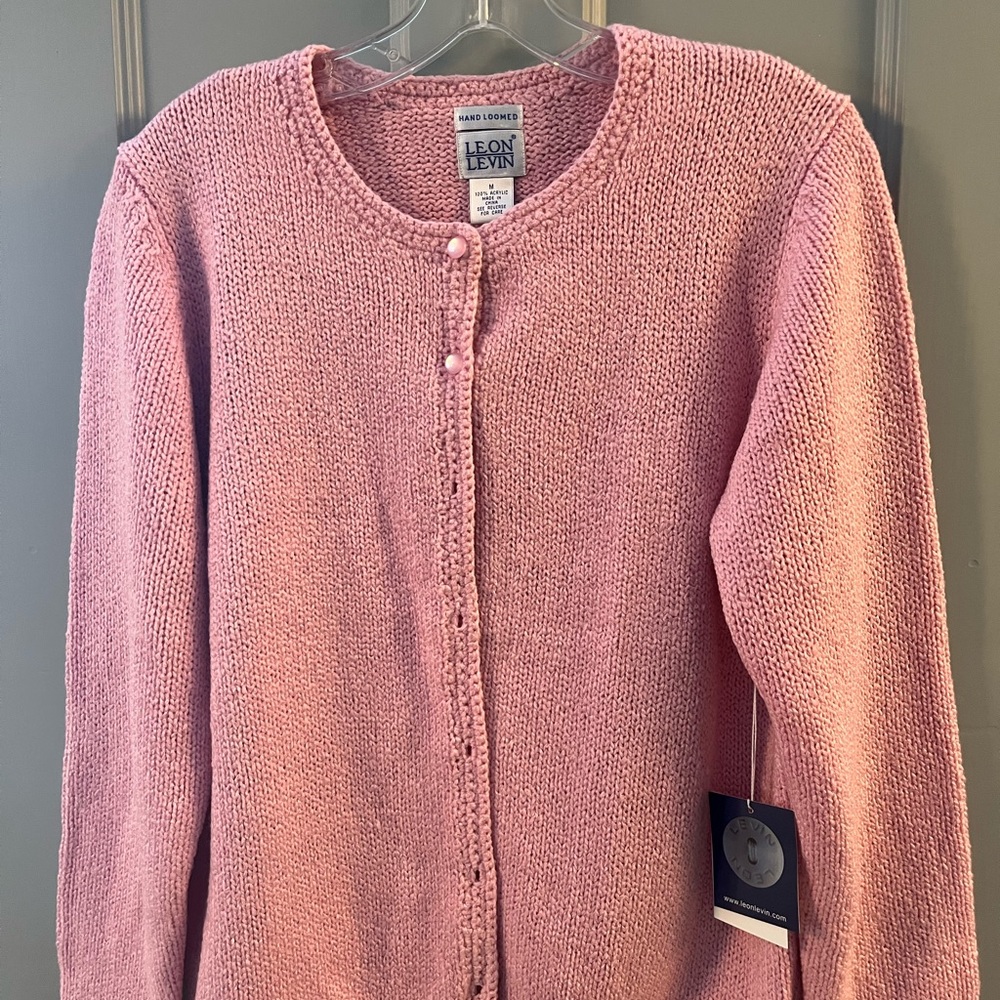 NWT Leon Levin cardigan, size M